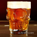 Clear Beer Glass Skull Design ölglasögon